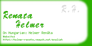renata helmer business card